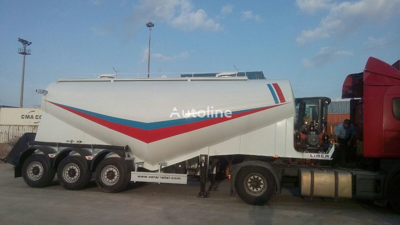 New Tanker semi-trailer for transportation of cement LIDER 2023 NEW 80 TONS CAPACITY FROM MANUFACTURER READY IN STOCK: picture 5