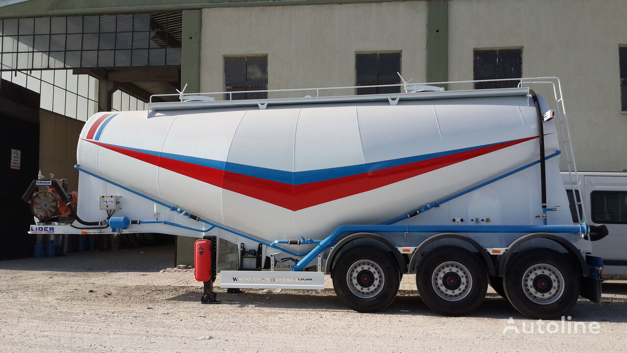New Tanker semi-trailer for transportation of cement LIDER 2023 NEW 80 TONS CAPACITY FROM MANUFACTURER READY IN STOCK: picture 9