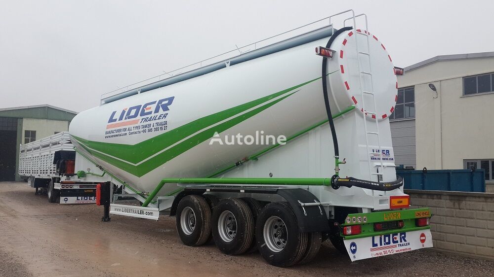 New Tanker semi-trailer for transportation of cement LIDER 2023 NEW 80 TONS CAPACITY FROM MANUFACTURER READY IN STOCK: picture 15