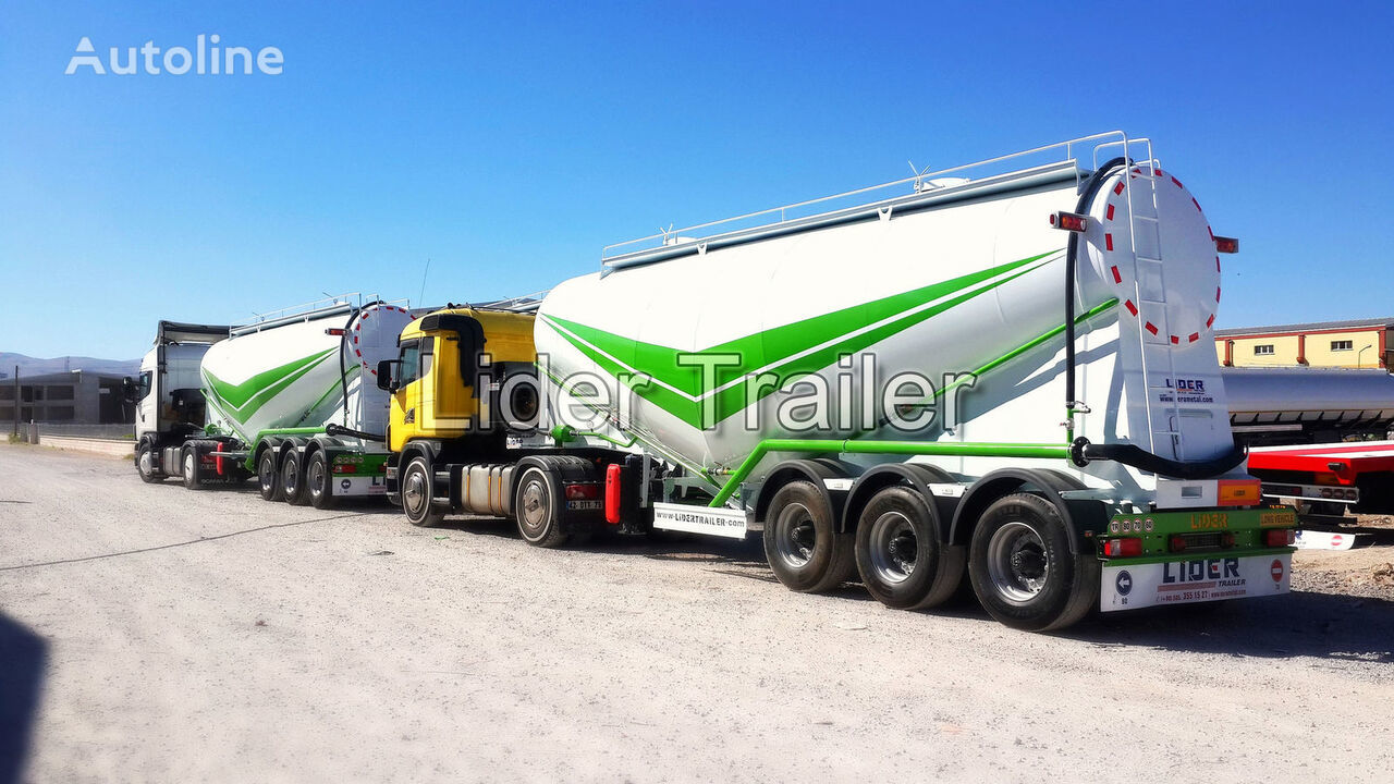 New Tanker semi-trailer for transportation of cement LIDER 2023 NEW 80 TONS CAPACITY FROM MANUFACTURER READY IN STOCK: picture 11