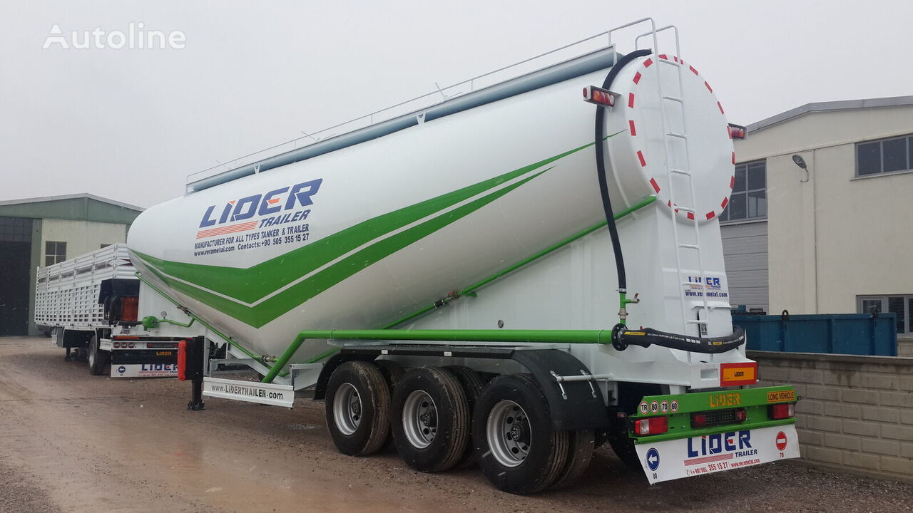 New Tanker semi-trailer for transportation of cement LIDER 2023 NEW 80 TONS CAPACITY FROM MANUFACTURER READY IN STOCK: picture 16
