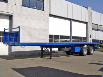 Container transporter/ Swap body semi-trailer LOHR 40 FT FLATBED: picture 1