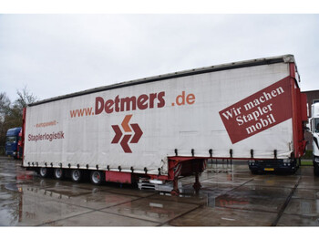 Dinkel - SEMI - SAF AXLES - DRUM BRAKES - RAMPS - SUPPORT LEGS - SLIDING ROOF - - Low loader semi-trailer