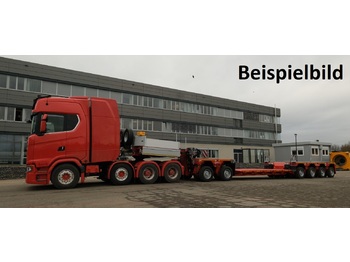 Low loader semi-trailer SCHEUERLE 2+4-Achs-Tiefbett-Kombination