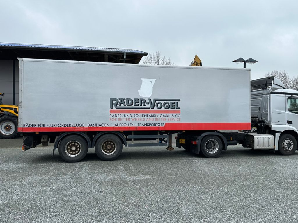 Closed box semi-trailer Schlumbohm und Rohde Auflieger kurz Ladelg. 9m: picture 2