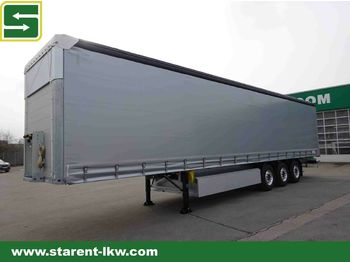 New Curtainsider semi-trailer Schmitz Cargobull Liftachse, LED-Rücklichter, ALU Latten + Felgen: picture 1