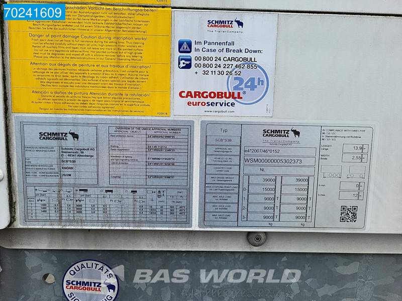New Closed box semi-trailer Schmitz Cargobull SCB*S3B 3 axles Liftachse: picture 19