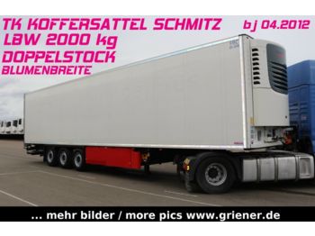 Refrigerator semi-trailer Schmitz Cargobull SKO 24/DOPPELSTOCK / LBW BÄR 2000 kg / BLUMEN /: picture 1