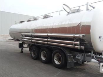  MAISONNEUV CHEMICAL INOX+ISOLATION5xKAMER33665L - Tanker semi-trailer