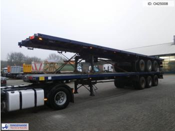 Dropside/ Flatbed semi-trailer Traylona 3-axle platform trailer 59000KG / Extendable 21.5M: picture 1
