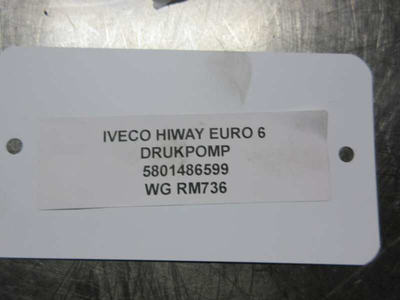 Fuel pump for Truck Iveco 5801486599 DRUKPOMP IVECO HI WAY EURO 6: picture 5