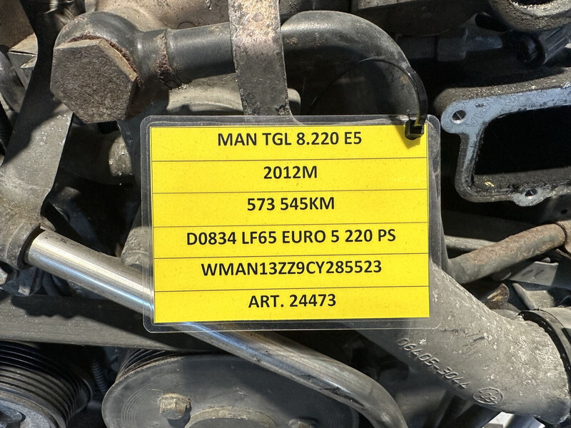 Engine for Truck MAN TGL EURO 5 D0834 LF65 220 PS: picture 8