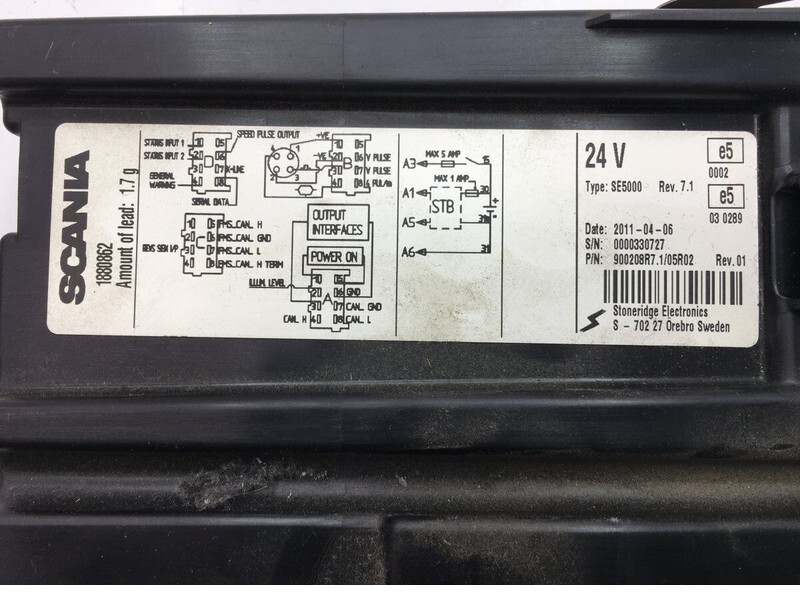 Tachograph STONERIDGE R-series (01.04-): picture 5