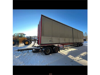 Kilafors 3 axle semi trailer with 2014 Parator SD 18 dolly - Closed box trailer