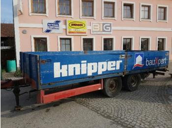 Menke Tandemachs Plateau / Tieflader Anhänger  - Dropside/ Flatbed trailer