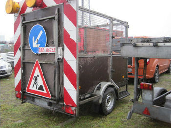Trebbiner Verkehrssicherung, Laubgitter, Auffahrrampe  - Dropside/ Flatbed trailer