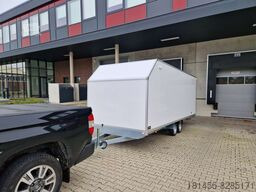New Closed box trailer Großer Koffer aerodynamisch 615x215x200cm Seitentür 3500kg verfügbar: picture 23