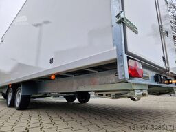 New Closed box trailer Großer Koffer aerodynamisch 615x215x200cm Seitentür 3500kg verfügbar: picture 18