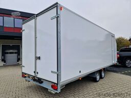 New Closed box trailer Großer Koffer aerodynamisch 615x215x200cm Seitentür 3500kg verfügbar: picture 15