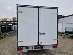 New Closed box trailer Großer Koffer aerodynamisch 615x215x200cm Seitentür 3500kg verfügbar: picture 25
