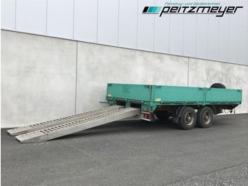 Low loader trailer KRUKENMEIER Tandemanhänger ZPP80 mit Einschieberampen: picture 1