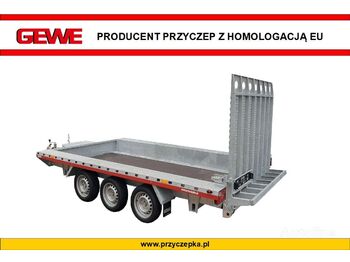 GEWE Przyczepa pod minikoparkę 4x1,8m - 3osiowa, B3500 E/1 - Plant trailer
