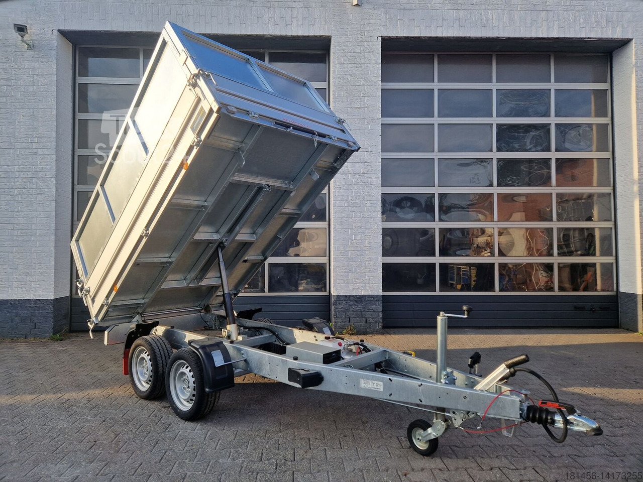 New Tipper trailer Pongratz ABHOLBEREIT elektro Heckkipper Kompakt mit Volumenaufsatz 2500kg Stahlboden Stahlaufsatzwände: picture 7