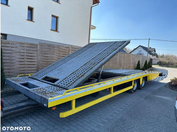 Autotransporter trailer Tijhof Tandem 3 samochody , balkon , rozsuwany tył: picture 1