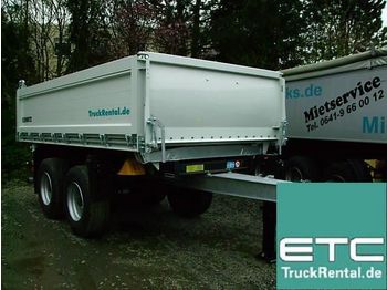 Schmitz Cargobull ZKD 18 4.9 ZENTRALACHSANHÄNGER GERMAN TRAILER - Tipper trailer