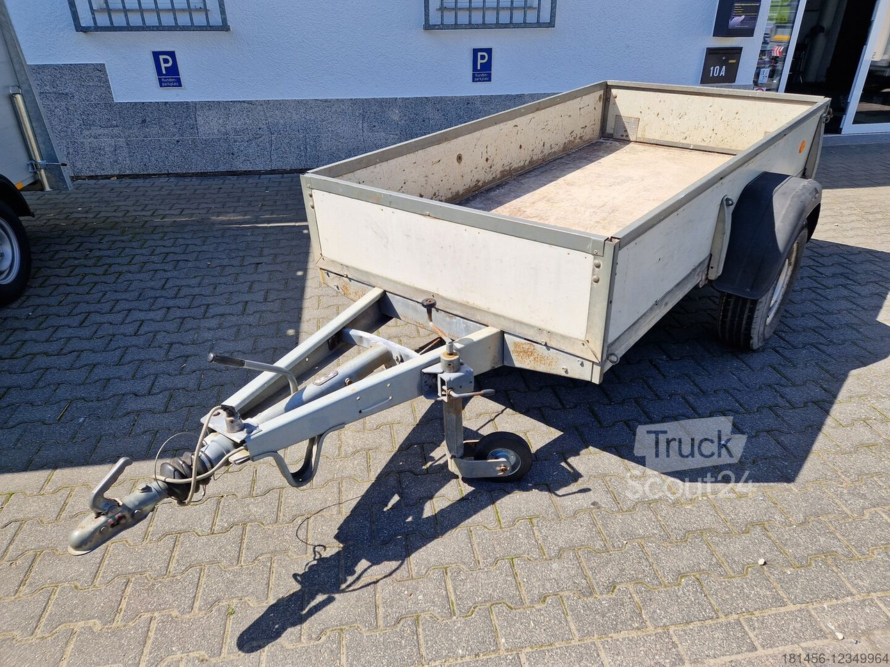 Car trailer Westfalia Comfort Achse offener Kasten 1400kg ZGM gebraucht ohne TÜV nur für Bastler Export: picture 2