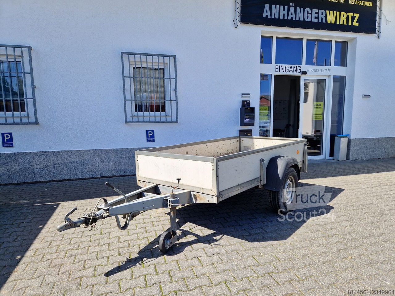Car trailer Westfalia Comfort Achse offener Kasten 1400kg ZGM gebraucht ohne TÜV nur für Bastler Export: picture 10