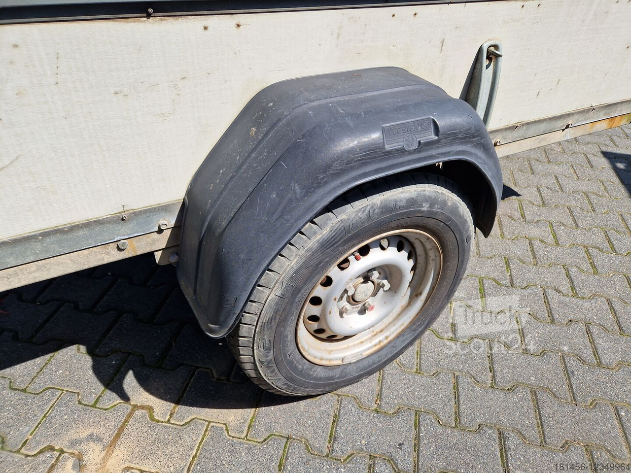 Car trailer Westfalia Comfort Achse offener Kasten 1400kg ZGM gebraucht ohne TÜV nur für Bastler Export: picture 9