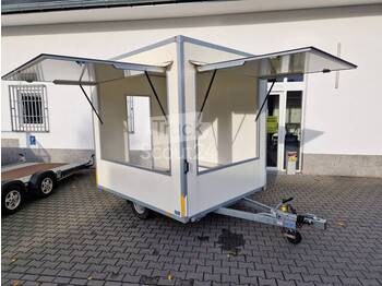 Vending trailer Wm Meyer - 2 Verkaufsklappen Leerwagen zum DIY Ausbau Infostand 250cm 1000kg gebremst: picture 1
