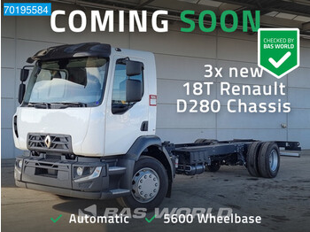 Cab chassis truck Renault D 280 4X2 NEW! 18Tons chassis ACC EUR6