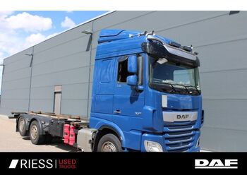 Container transporter/ swap body truck DAF XF 530 SC FAN Lenkachse BDF 1120 mm BDF 7820mm,