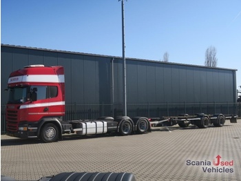 SCANIA R 450 LB6x2MNB 8T FULL AIR NAVI BDF - container transporter/ swap body truck