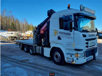 Scania G490 8x4 With HMF 6020 K6 and fifth wheel. 275.000 - crane truck