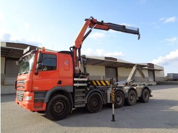 Hook lift truck, Crane truck DAF CF 85.410 FAX 8X4: picture 1