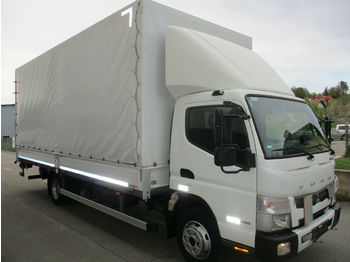 Curtain side truck FUSO Canter 7C18 Plane LBW Unfall Euro6: picture 1