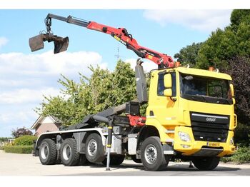 Hook lift truck, Crane truck Ginaf X6 4243 CS 8X4!!Z-kraan/Haakarm!!EURO6!!TOP CONDITION!!: picture 1