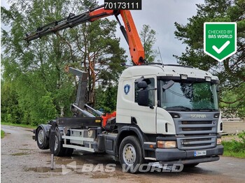Scania P420 6X2 Palfinger / 20T container lift Lift/Lenk Euro 3 - hook lift truck