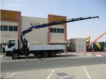 Dropside/ Flatbed truck, Crane truck IVECO 380: picture 1