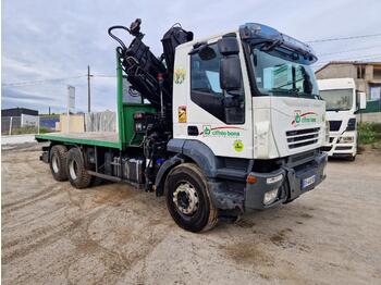 Dropside/ Flatbed truck, Crane truck Iveco Stralis: picture 1