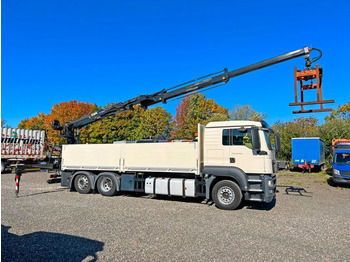 Crane truck MAN 26.480 6X2 Baustoff mit Kran HIAB Top Zustand: picture 1