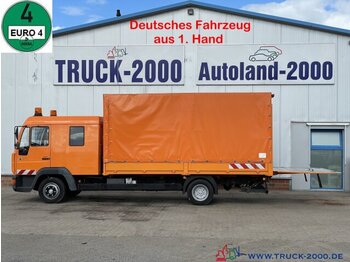 Curtain side truck MAN 8.163 Doka 7-Sitze mit "grüner Plakette" + LBW: picture 1