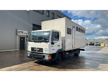 Box truck MAN 8.163 (STEEL SUSPENSION / EURO 2 / BELGIAN TRUCK IN GOOD CONDITION): picture 1