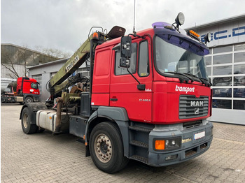 Timber truck, Crane truck MAN FE460 19.464 6x4 Langholz mit Kran F185S: picture 1