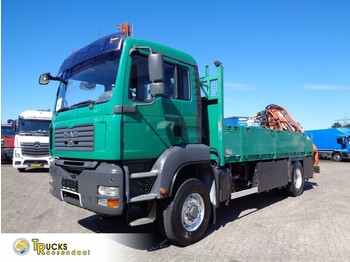 Dropside/ Flatbed truck MAN TGA 18.310 + hydrodrive + EURO 3 + ATLAS 120 + 4x4: picture 1