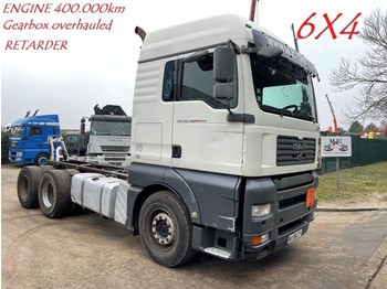 Cab chassis truck MAN TGA 33.480 6x4 - MANUAL GEARBOX ZF - RETARDER - 13T AXLES - EURO 4 D26 - AIR SUSPENSION - A/C - SLEEPERCAB - FR TRUCK: picture 1
