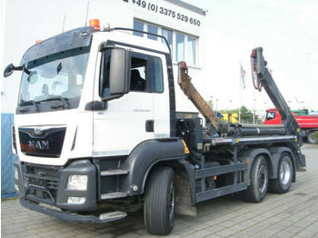 Skip loader truck MAN TG-S 26.440 BL 6x2 Absetzkipper Meiller AK16+Fun: picture 1